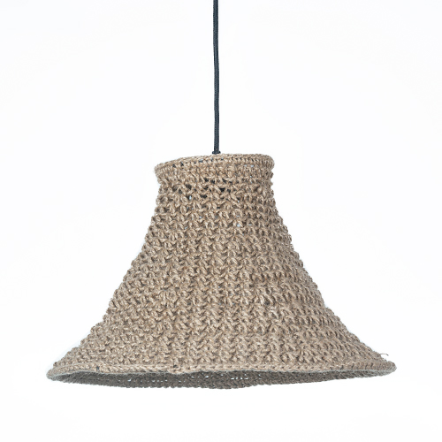 Colgante Avellino 1 luz E27 de 15x45x26cm de yute